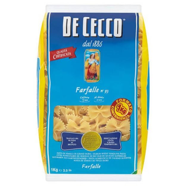 Imagen de Pasta Farfalle Cecco 12/454 g (Moño Grande)