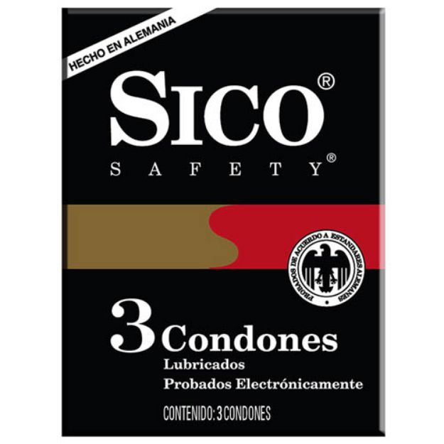 Imagen de Condones Sico Safety Paquete de 3 piezas