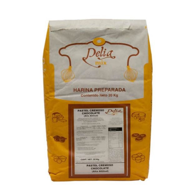 Imagen de Harina preparada para pastel sabor Chocolate Espiga Mix Bulto de 20 Kg