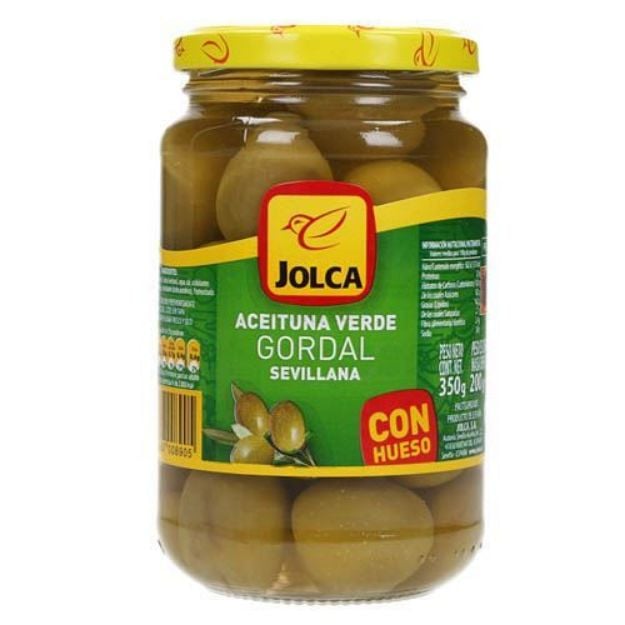 Imagen de Aceituna verde Gordal Sevillana Jolca Frasco de 350 g