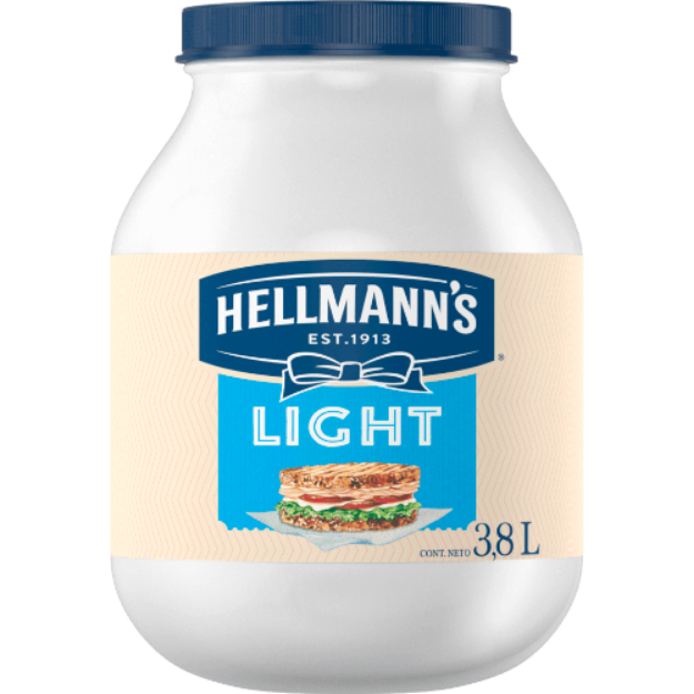 Imagen de ZBAJAZBAJA DESCONTINUADOMayonesa LIGHT Galon 3.8 Lt. Hellmans