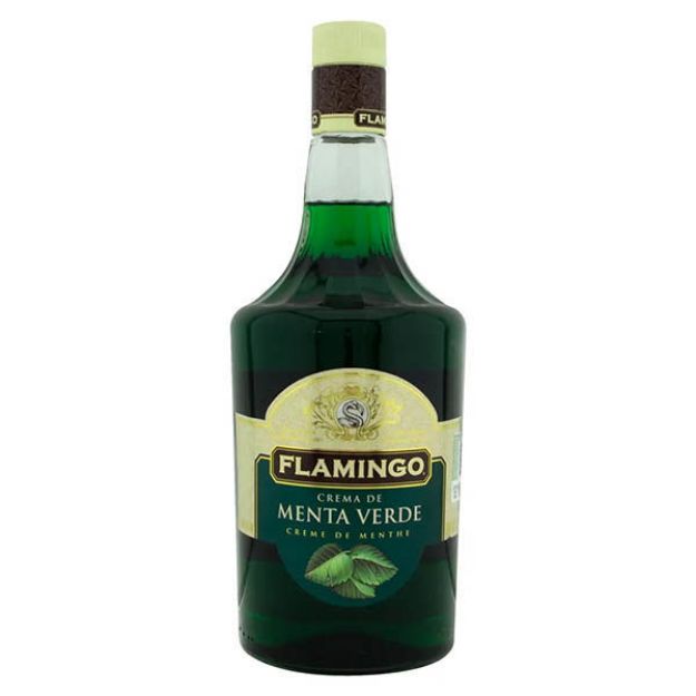 Licor de Crema Menta Verde 1 Lt Flamingo