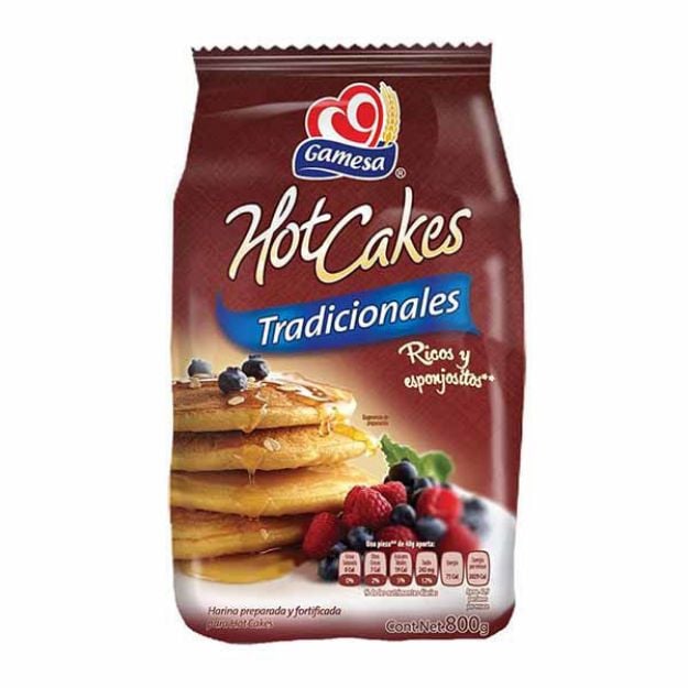 Imagen de Harina Hot Cakes Gamesa 10 de 800 g