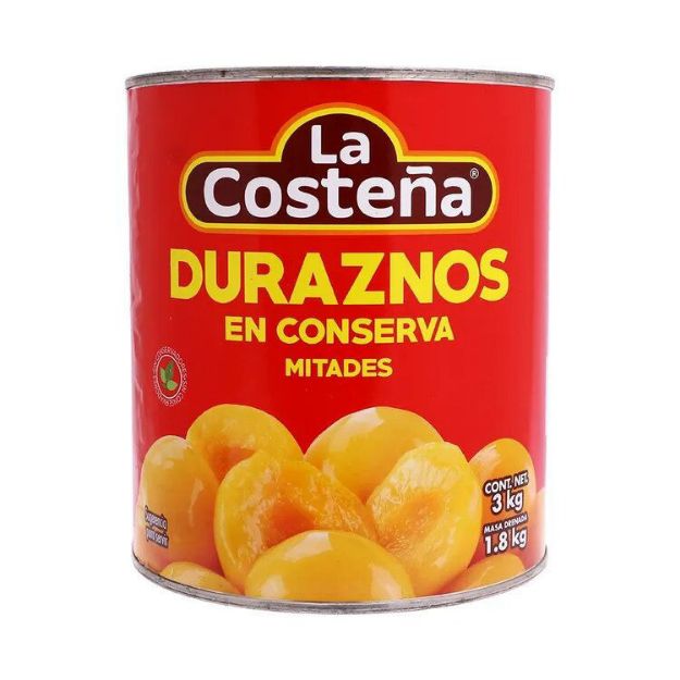 Imagen de Durazno en mitades  La Costeña 3 Kg lata