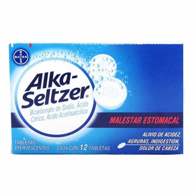 Imagen de Antiacido Alka-Seltzer Caja de 12 tabletas  efervescente