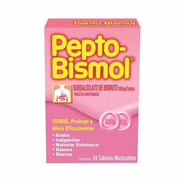 Imagen de F. Pepto Bismol 24 Tabletas Procter & Gamble