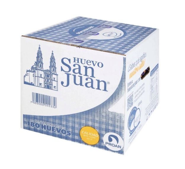 Imagen de Huevo San Juan Caja CHICA 180 pz (aprox 11 kg)