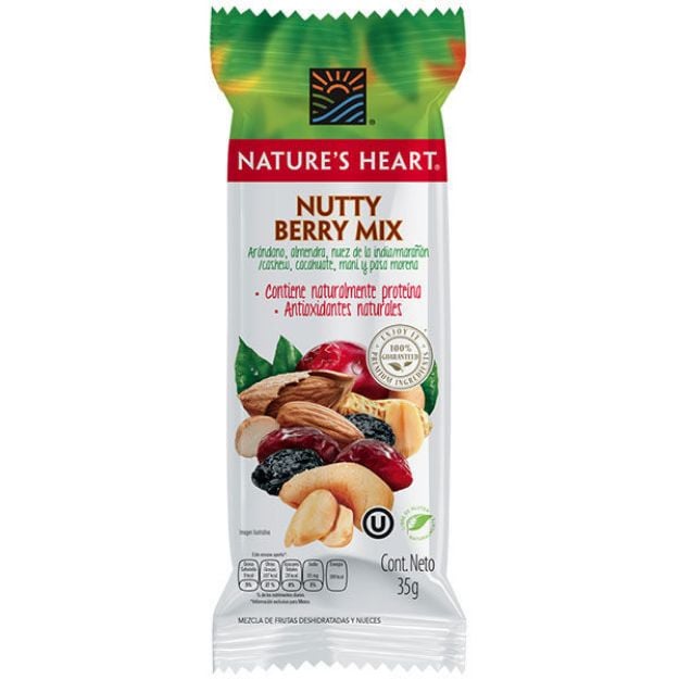 Imagen de Nutty Berry Mix Natures Heart 12/35 g (IEPS INC)