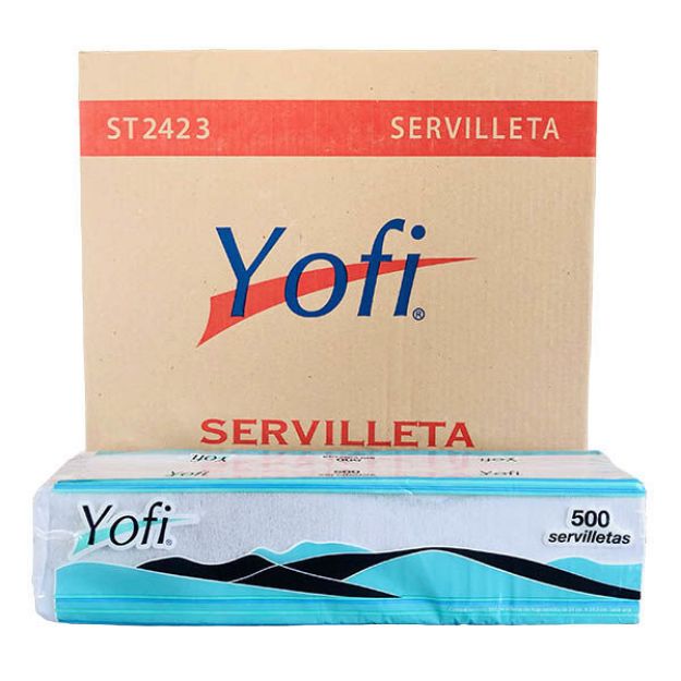 Servilleta Blanca Yofi 500