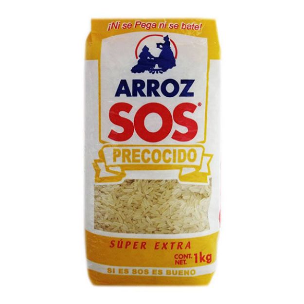 Imagen de Arroz precocido SOS Amarillo Bolsa de 1 Kg