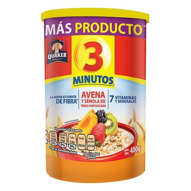 Avena 3 Minutos Bote 400 g