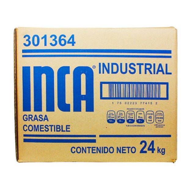 Manteca Vegetal 24 Kg. INCA