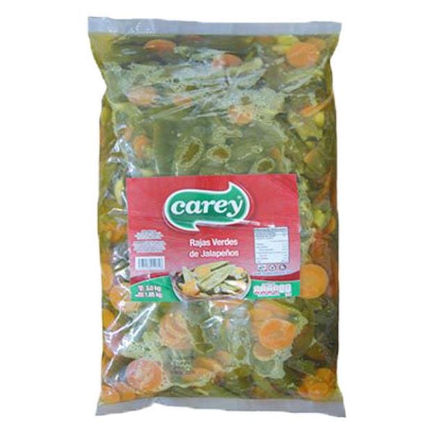 Imagen de Chiles Rajas Carey 6 Bolsas de 3kg