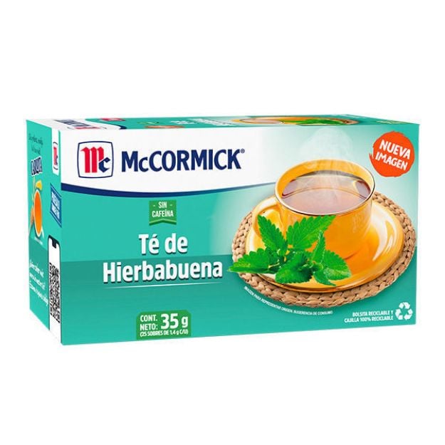 Imagen de Te Hierbabuena McCormick con 25 sobres