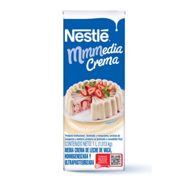 Imagen de Media Crema NESTLE Tetra 12 de 1 L